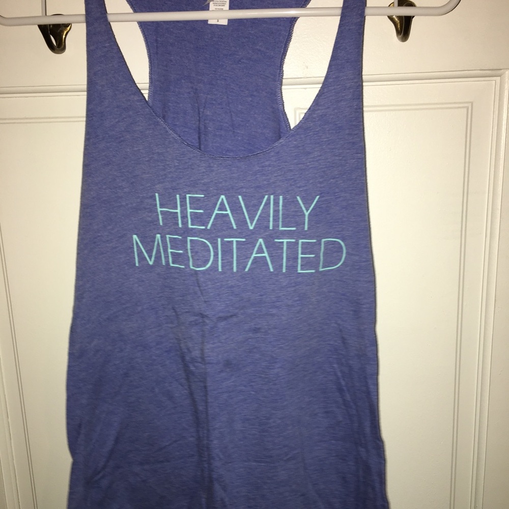 Bella canvas tank Heavily Meditated